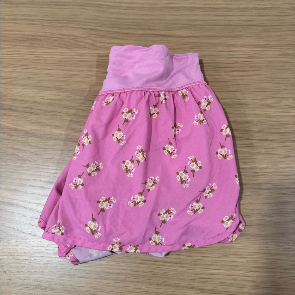 Aerie Pink Floral Athletic Shorts - M